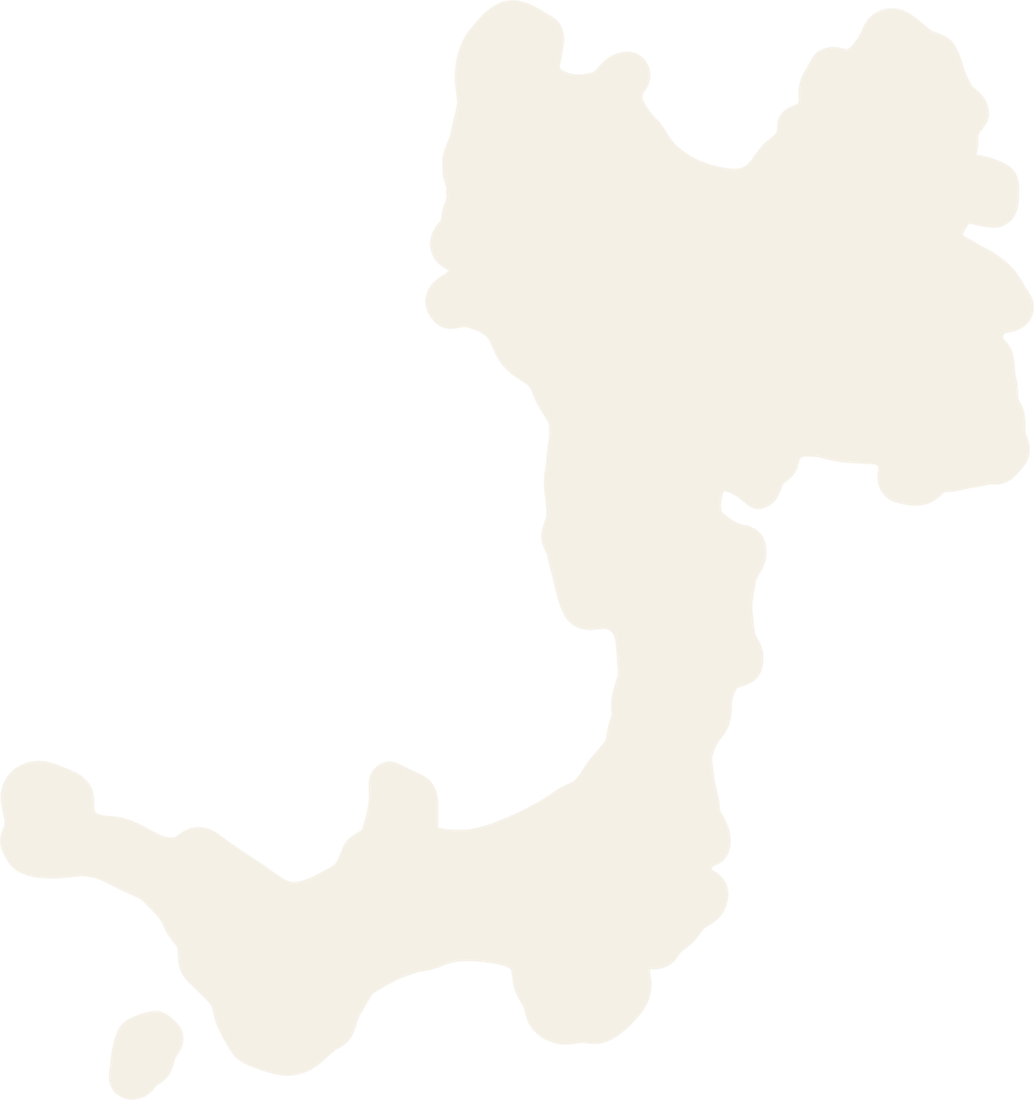 Outline map of Canouan Island